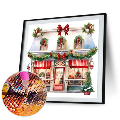 Christmas Candy House - Full Round Drill Diamond Painting 30*30CM