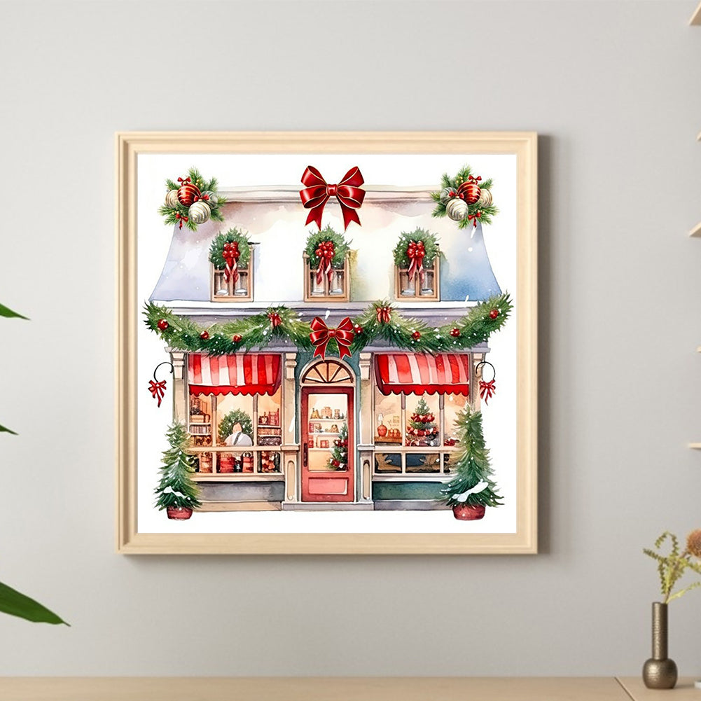 Christmas Candy House - Full Round Drill Diamond Painting 30*30CM