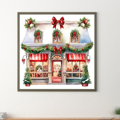 Christmas Candy House - Full Round Drill Diamond Painting 30*30CM