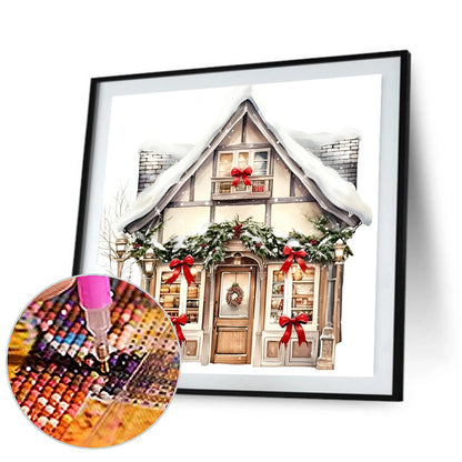 Christmas Candy House - Full Round Drill Diamond Painting 30*30CM