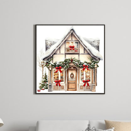 Christmas Candy House - Full Round Drill Diamond Painting 30*30CM