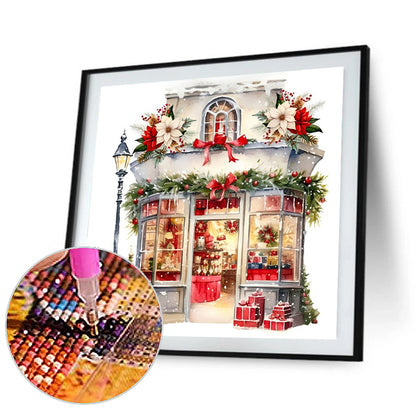 Christmas Candy House - Full Round Drill Diamond Painting 30*30CM