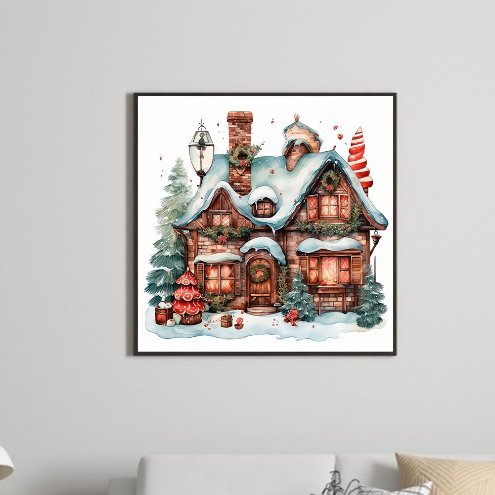 Christmas Igloo - Full Round Drill Diamond Painting 30*30CM