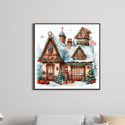 Christmas Igloo - Full Round Drill Diamond Painting 30*30CM