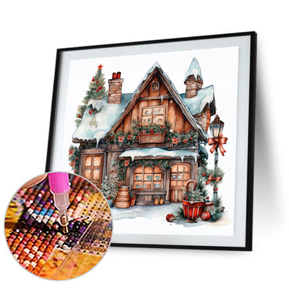 Christmas Igloo - Full Round Drill Diamond Painting 30*30CM