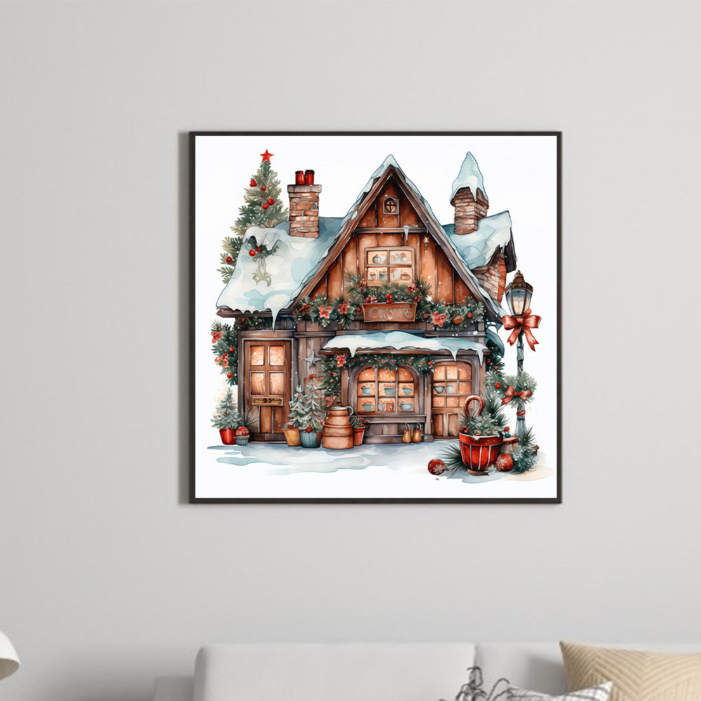 Christmas Igloo - Full Round Drill Diamond Painting 30*30CM