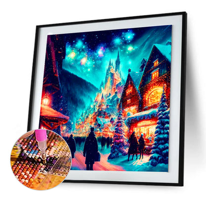 Christmas Street - Full Round Drill Diamond Painting 30*30CM