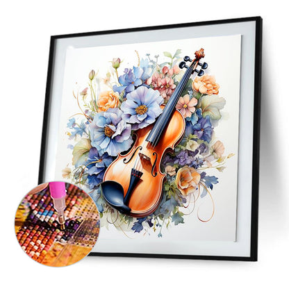 Violin - Full Round Drill Diamond Painting 30*30CM