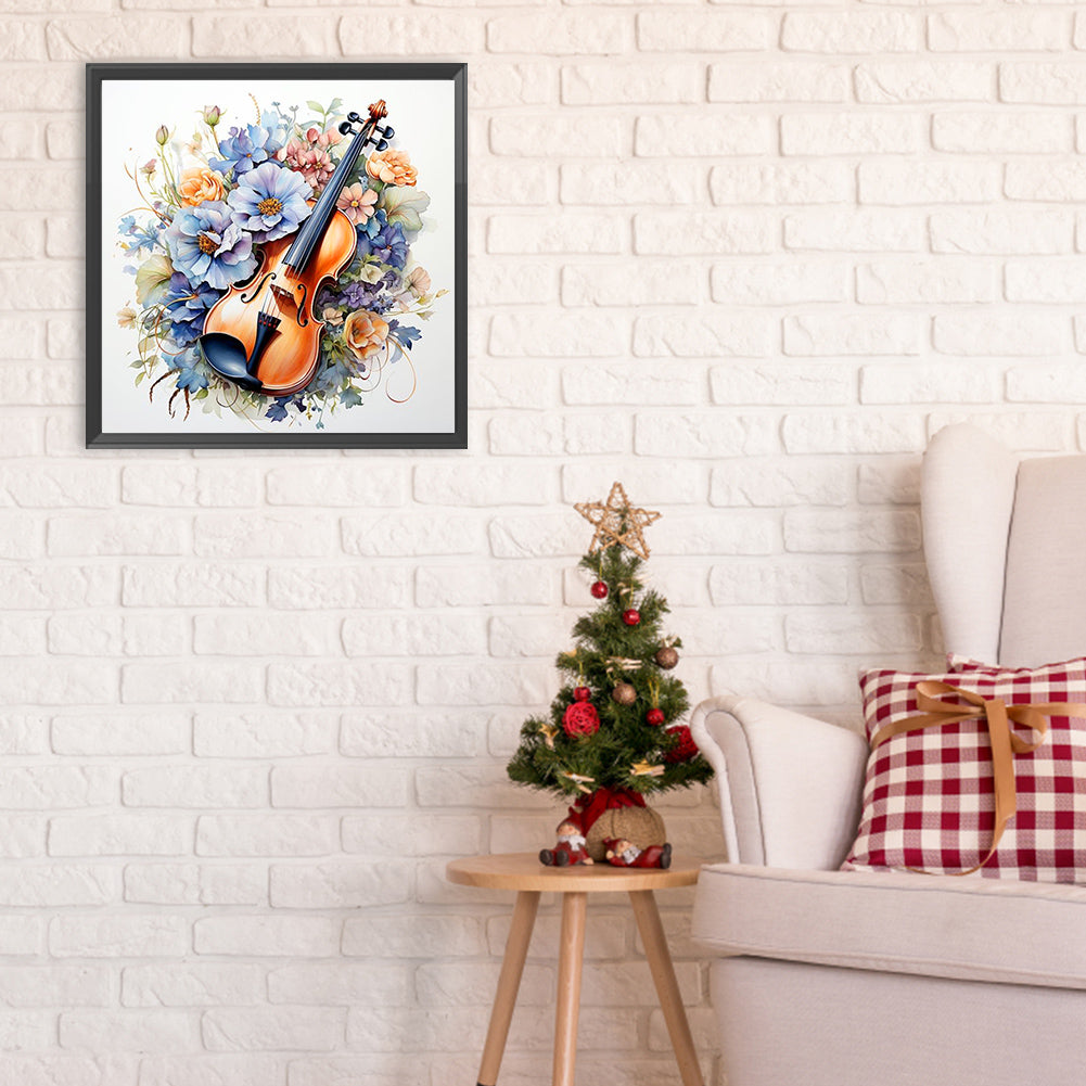 Violin - Full Round Drill Diamond Painting 30*30CM