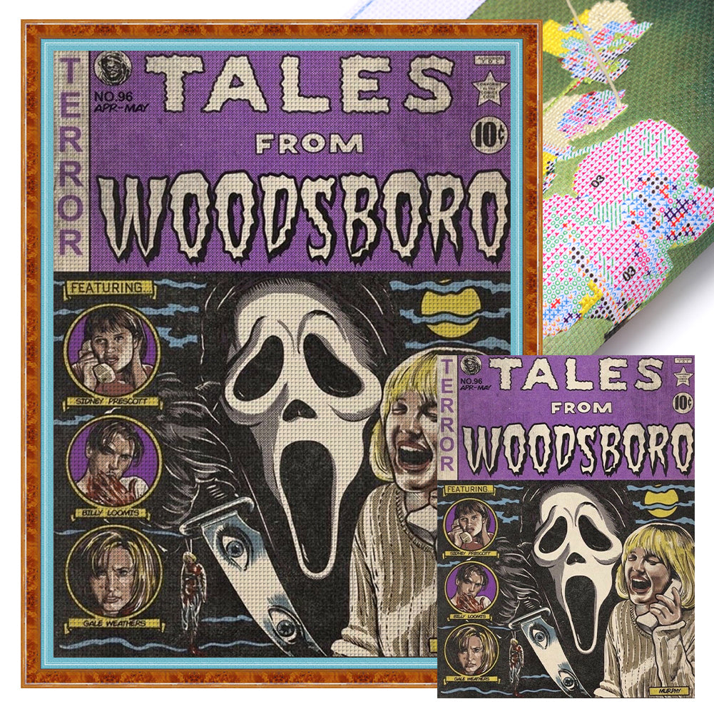 Horror Story - 11CT Stamped Cross Stitch 40*53CM