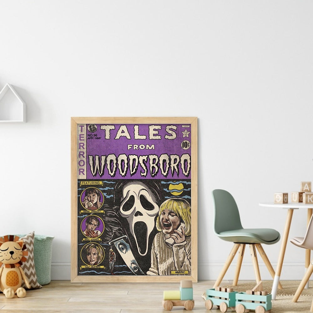 Horror Story - 11CT Stamped Cross Stitch 40*53CM