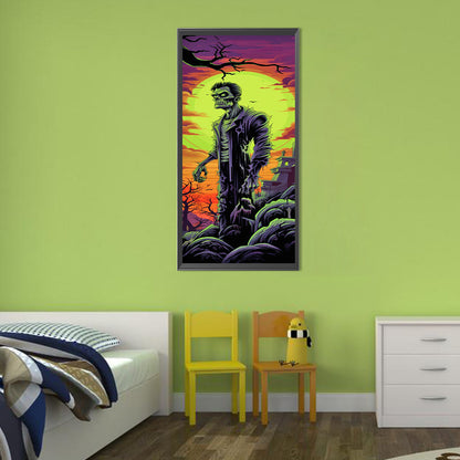 Halloween¡¤Zombies - Full Round Drill Diamond Painting 30*70CM