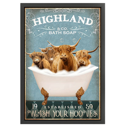 Yak In The Bathtub - 11CT Stamped Cross Stitch 40*60CM