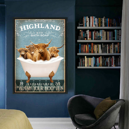 Yak In The Bathtub - 11CT Stamped Cross Stitch 40*60CM