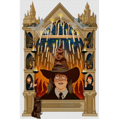 Harry Potter - 11CT Stamped Cross Stitch 50*75CM