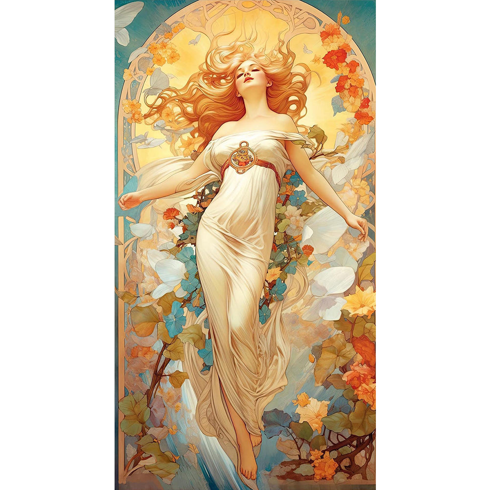 Classical Goddess - 11CT Stamped Cross Stitch 50*90CM