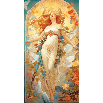 Classical Goddess - 11CT Stamped Cross Stitch 50*90CM