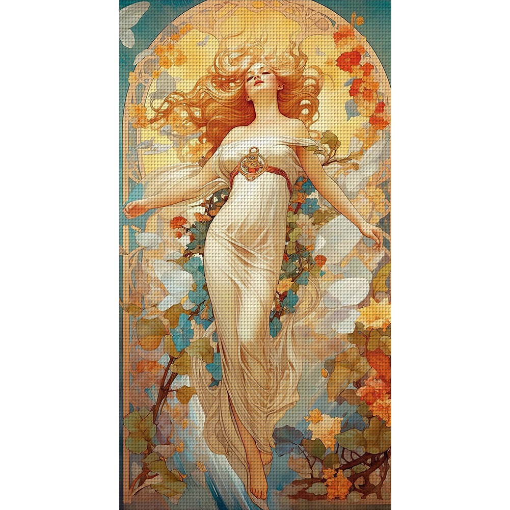Classical Goddess - 11CT Stamped Cross Stitch 50*90CM