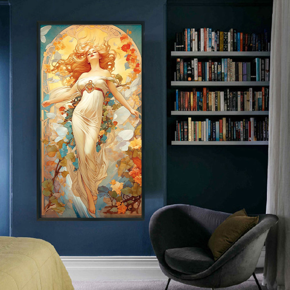 Classical Goddess - 11CT Stamped Cross Stitch 50*90CM