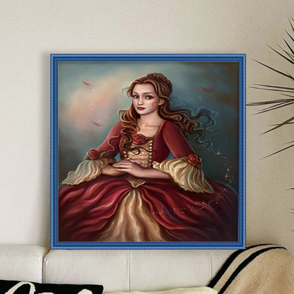 Princess Belle - 11CT Stamped Cross Stitch 40*40CM
