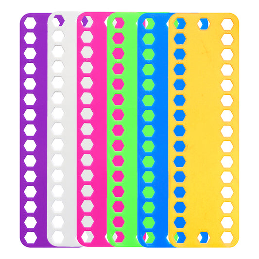 10PCS Sewing Thread Winding Plate Board 25x7.5cm (32 Hexagonal Holes)