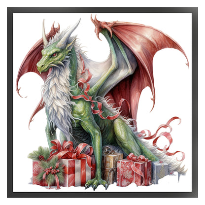 Christmas Pterosaur - 11CT Counted Cross Stitch 40*40CM