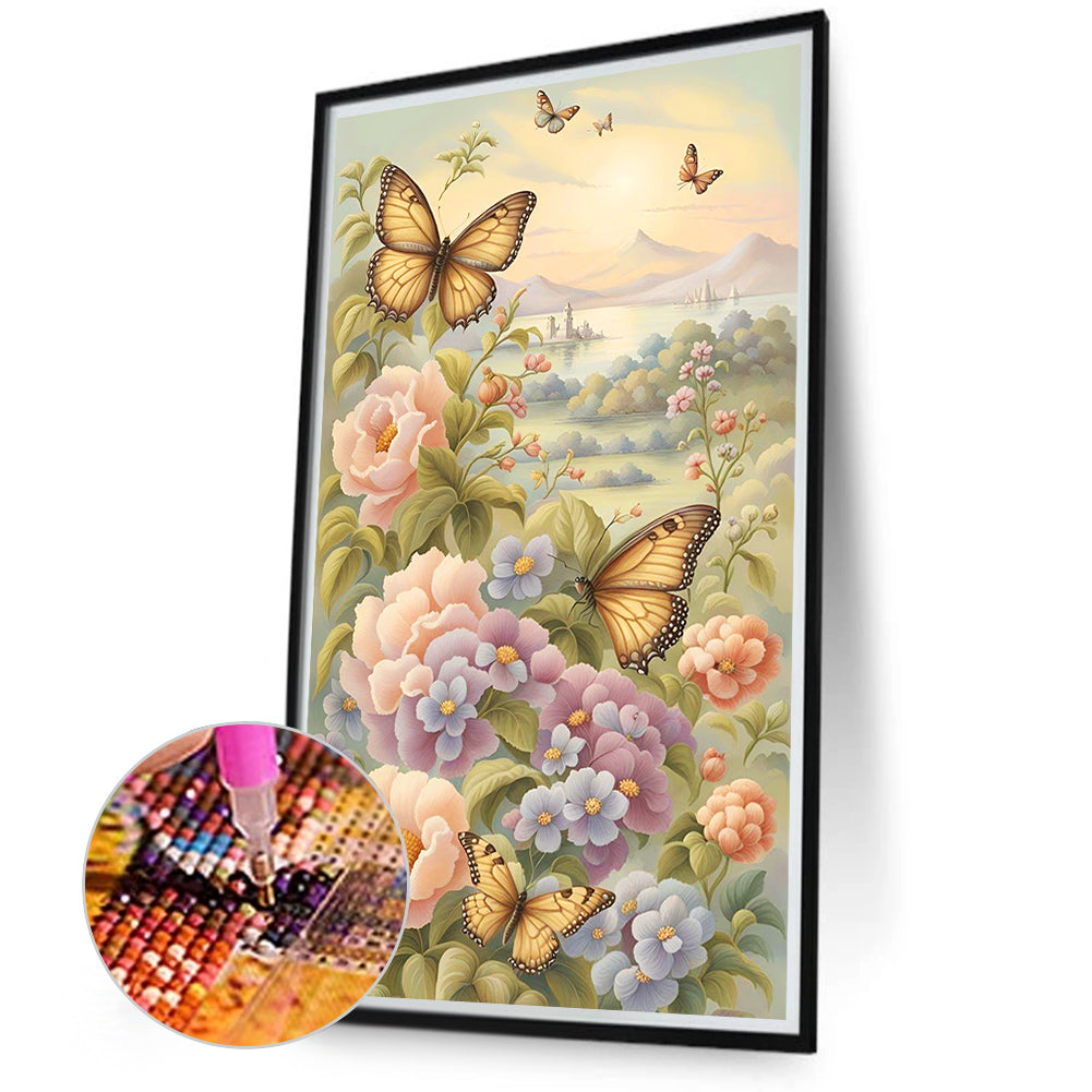 A Place For Birds And Flowers - Full Round Drill Diamond Painting 40*70CM