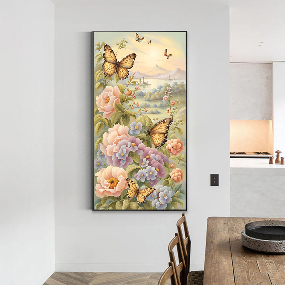 A Place For Birds And Flowers - Full Round Drill Diamond Painting 40*70CM