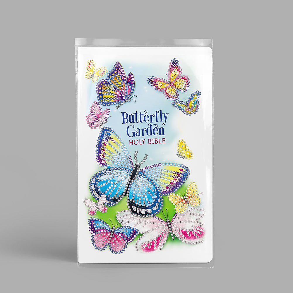 50 Pages A5 Special Shaped Diamond Painting Diary Book (Butterfly Gardens)