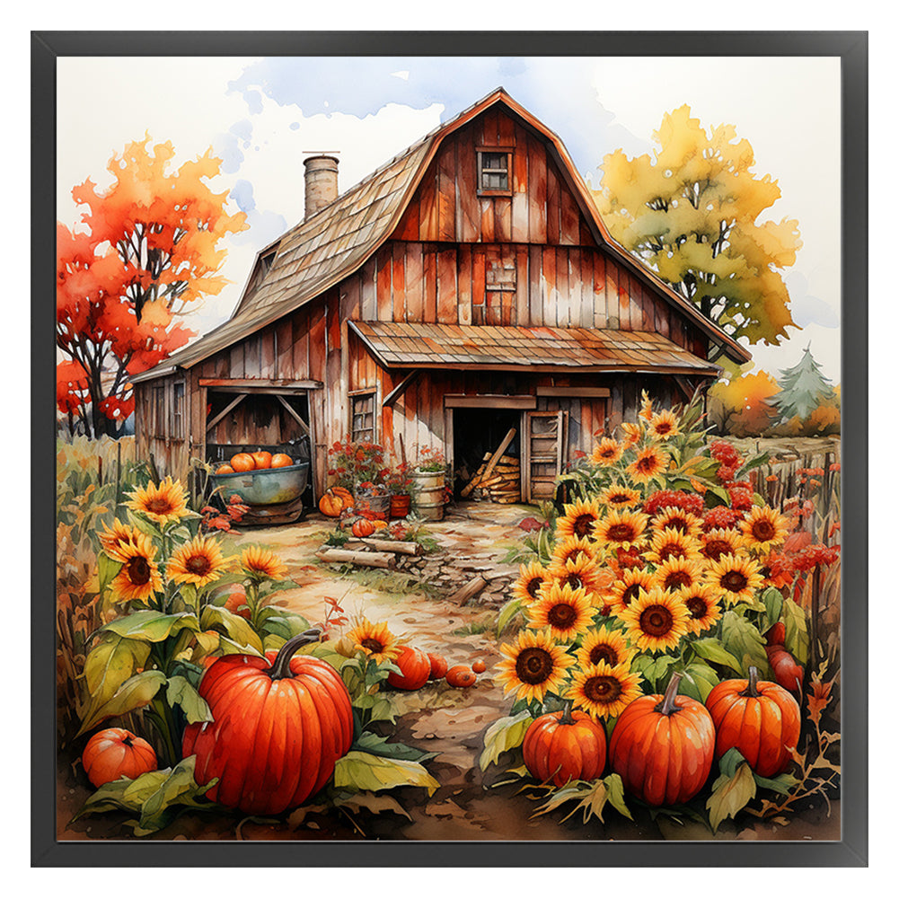 Sunflower Farm - 11CT Stamped Cross Stitch 50*50CM