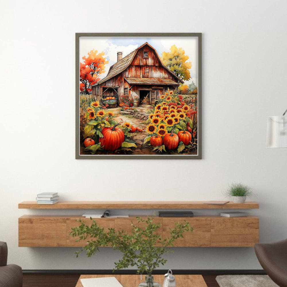 Sunflower Farm - 11CT Stamped Cross Stitch 50*50CM