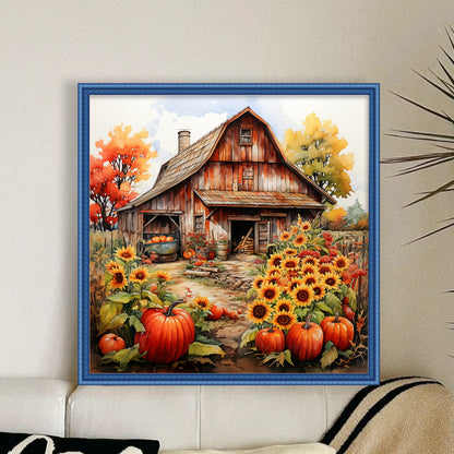 Sunflower Farm - 11CT Stamped Cross Stitch 50*50CM