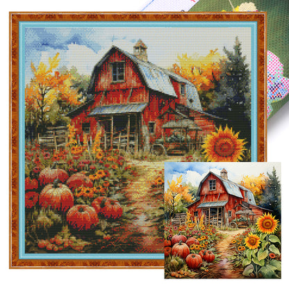 Sunflower Farm - 11CT Stamped Cross Stitch 50*50CM