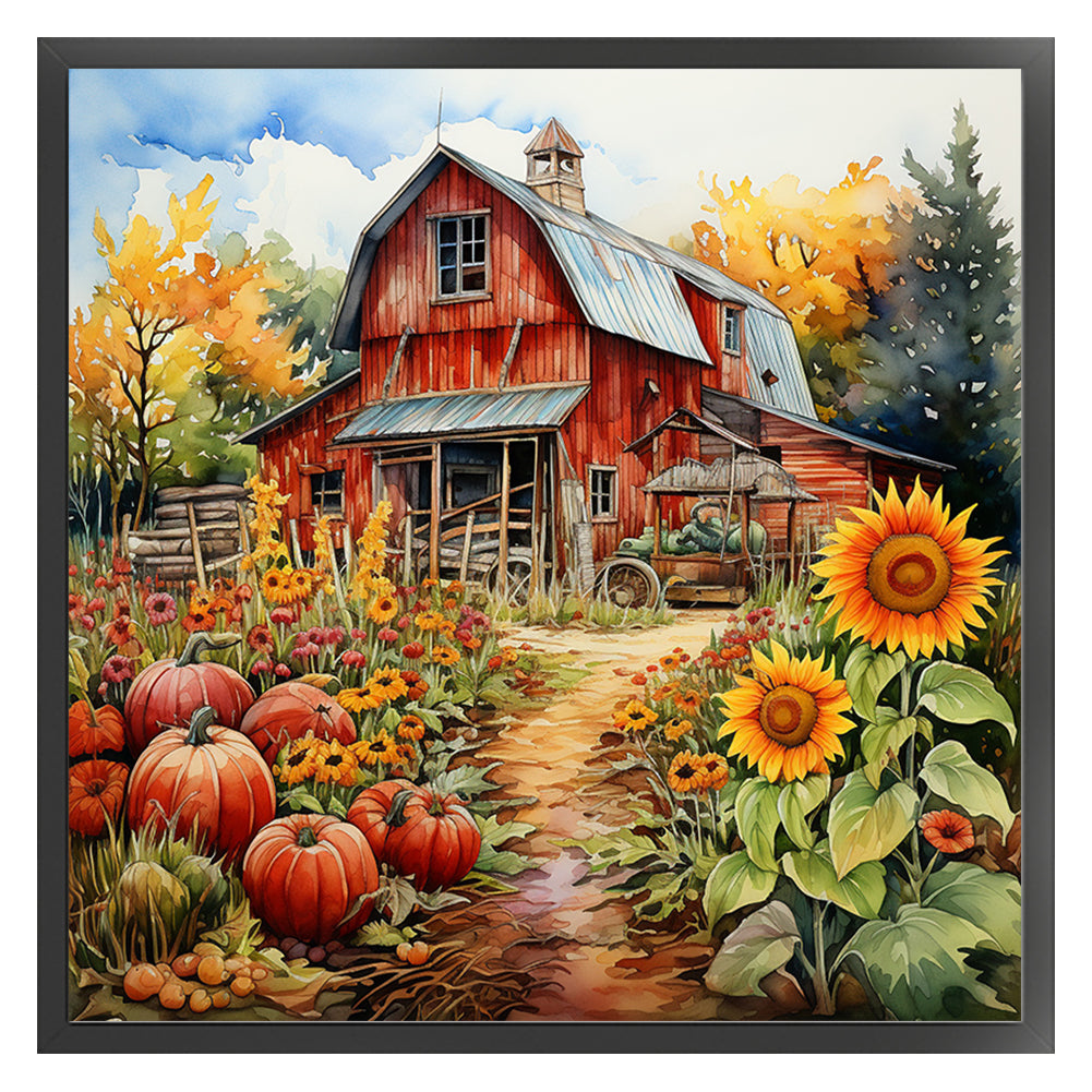 Sunflower Farm - 11CT Stamped Cross Stitch 50*50CM