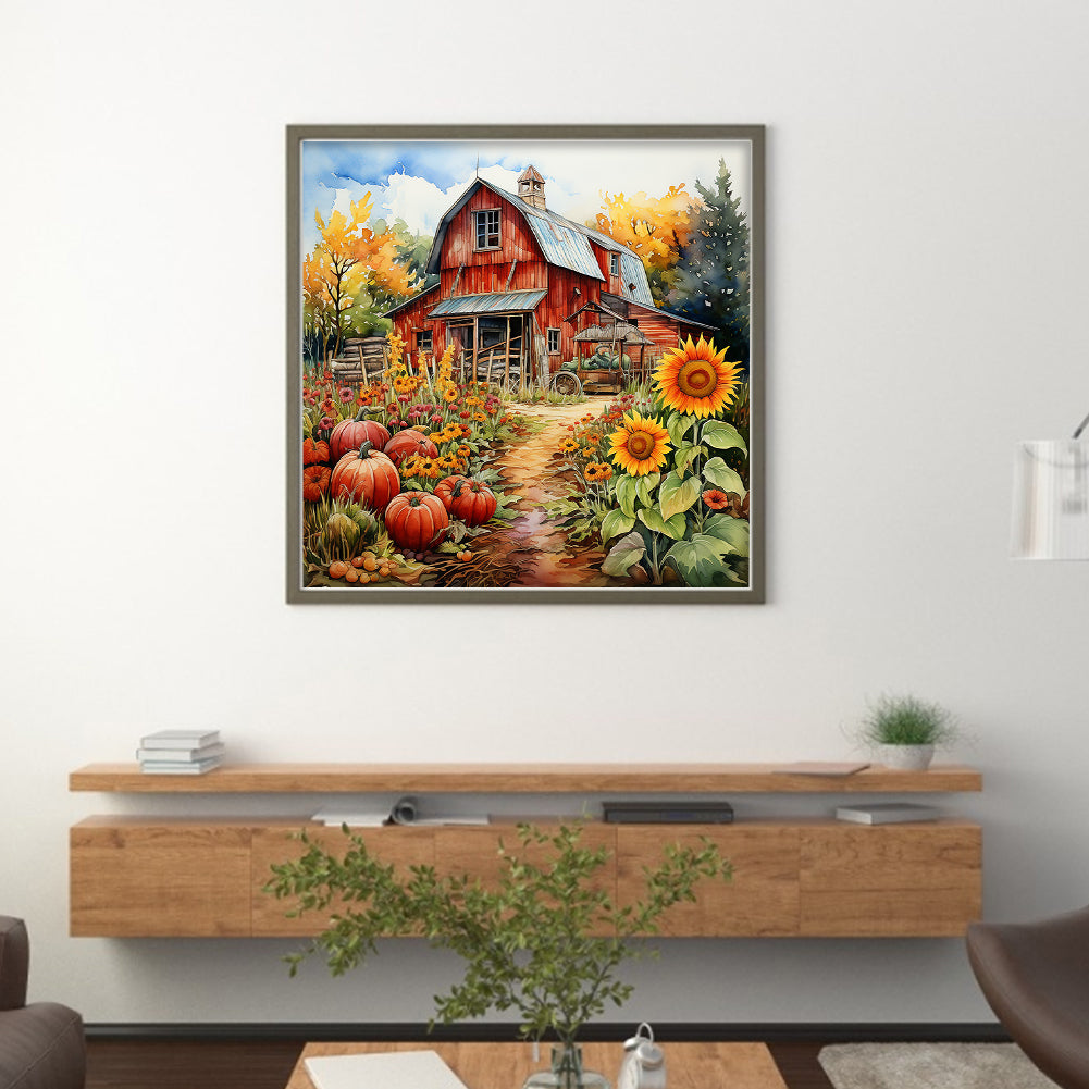 Sunflower Farm - 11CT Stamped Cross Stitch 50*50CM