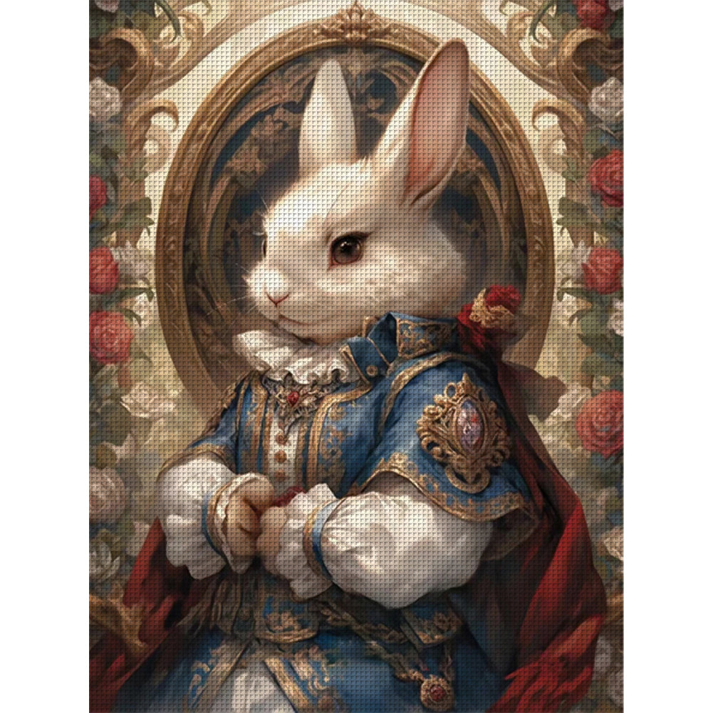 Alice Rabbit - 11CT Stamped Cross Stitch 50*65CM