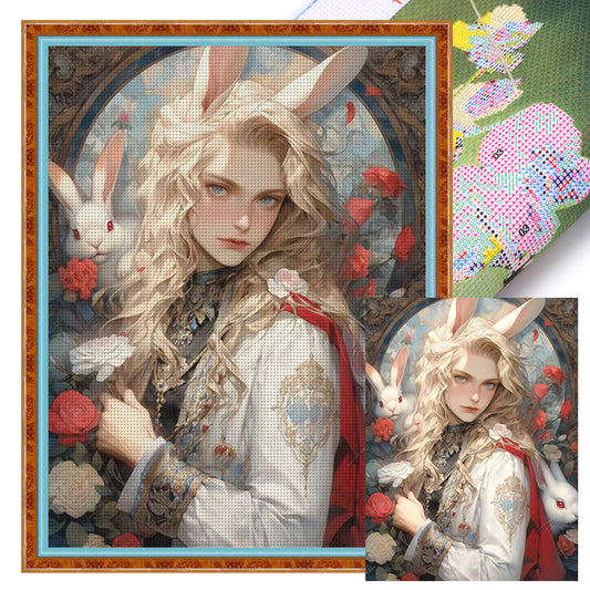 Alice Element Bunny Boy - 11CT Stamped Cross Stitch 50*65CM