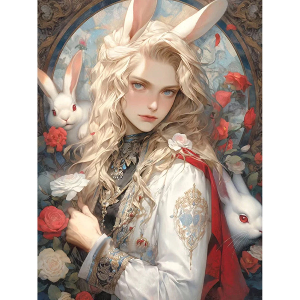 Alice Element Bunny Boy - 11CT Stamped Cross Stitch 50*65CM