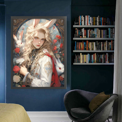 Alice Element Bunny Boy - 11CT Stamped Cross Stitch 50*65CM