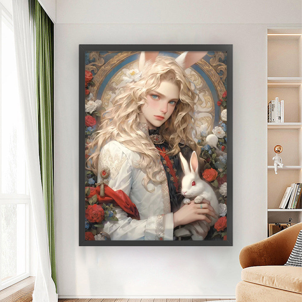 Alice Element Bunny Boy - 11CT Stamped Cross Stitch 50*65CM