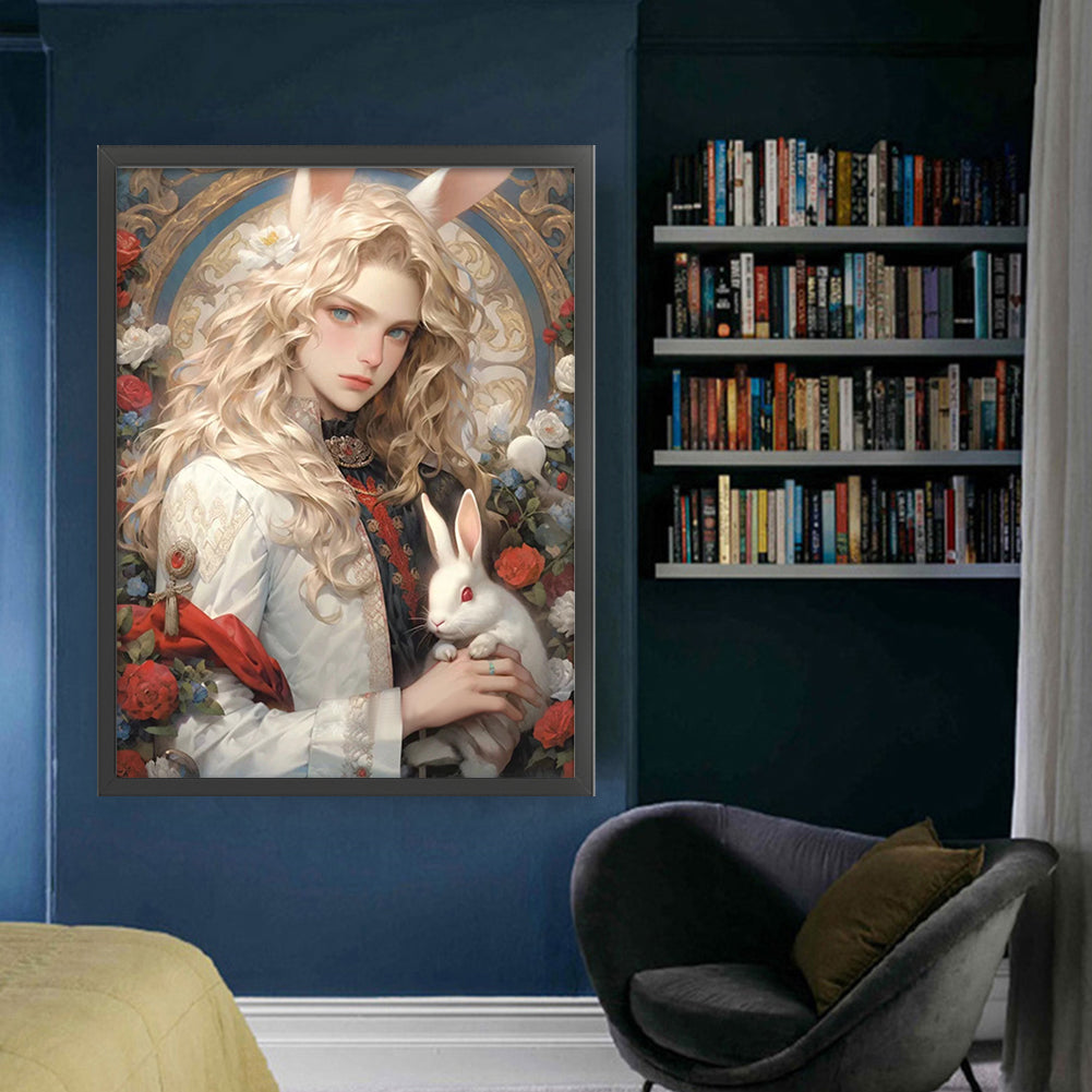 Alice Element Bunny Boy - 11CT Stamped Cross Stitch 50*65CM