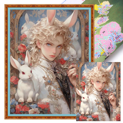 Alice Element Bunny Boy - 11CT Stamped Cross Stitch 50*65CM