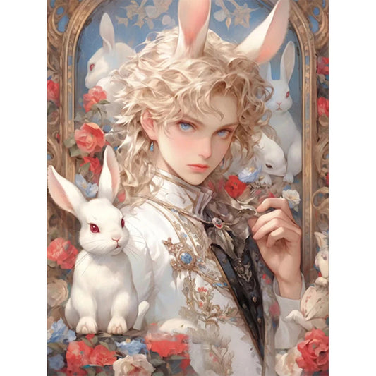 Alice Element Bunny Boy - 11CT Stamped Cross Stitch 50*65CM