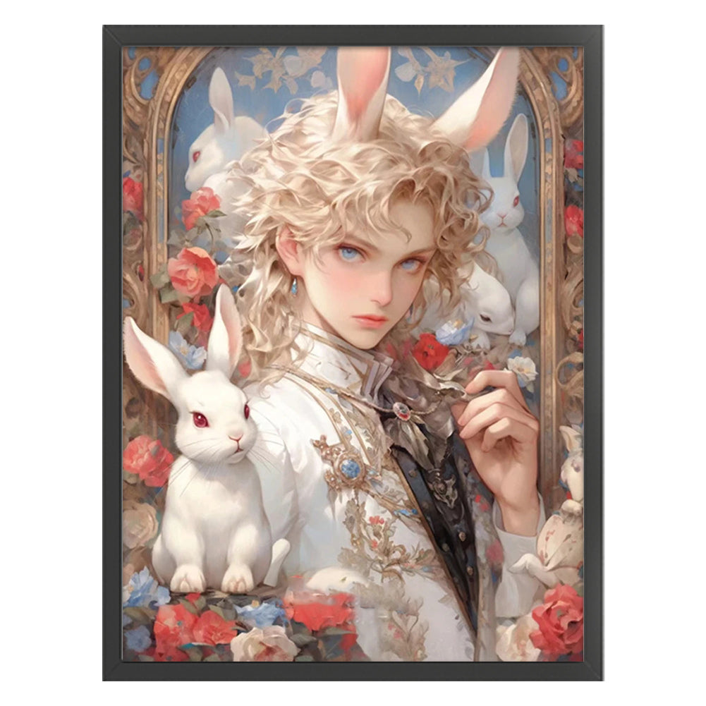 Alice Element Bunny Boy - 11CT Stamped Cross Stitch 50*65CM