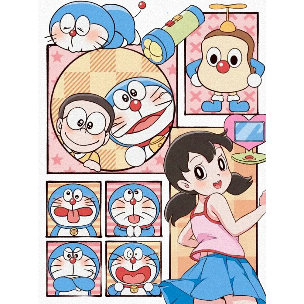 Doraemon - 11CT Stamped Cross Stitch 50*65CM
