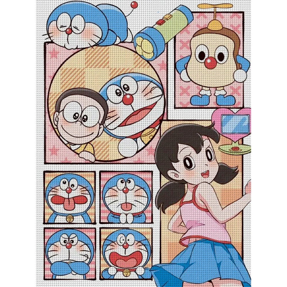 Doraemon - 11CT Stamped Cross Stitch 50*65CM