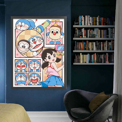 Doraemon - 11CT Stamped Cross Stitch 50*65CM