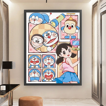 Doraemon - 11CT Stamped Cross Stitch 50*65CM