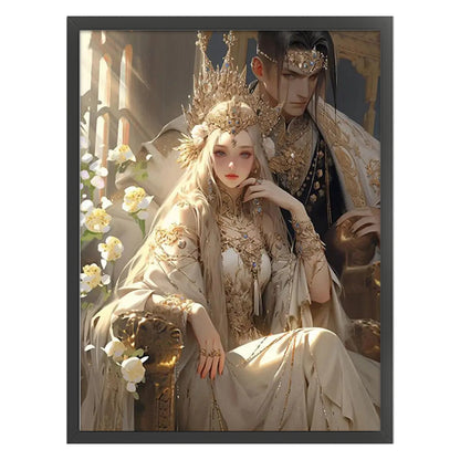 King And Queen - 11CT Stamped Cross Stitch 50*65CM