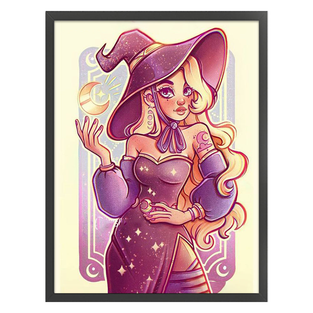 Witch - 11CT Stamped Cross Stitch 50*63CM